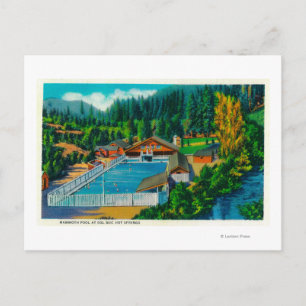 Cartão Postal Piscina Mammoth em Sol Duc Hot Springs