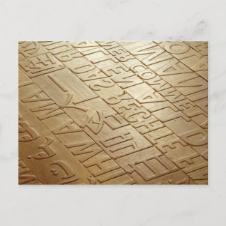 Cartão Postal Piso multilíngue