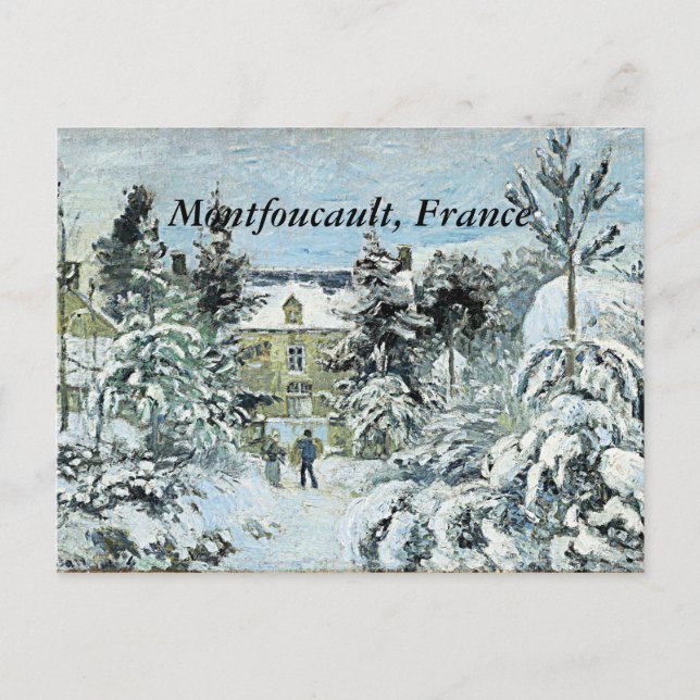 Cartão Postal Pissarro - Casa de Piette em Montfoucault (Frente)