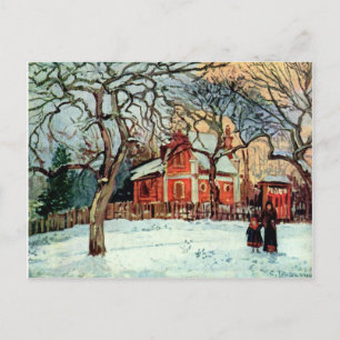 Cartão Postal Pissarro: Castanheiras, Louveciennes, Inverno