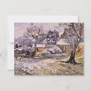 Cartão Postal Pissarro - Neve em Montfoucault