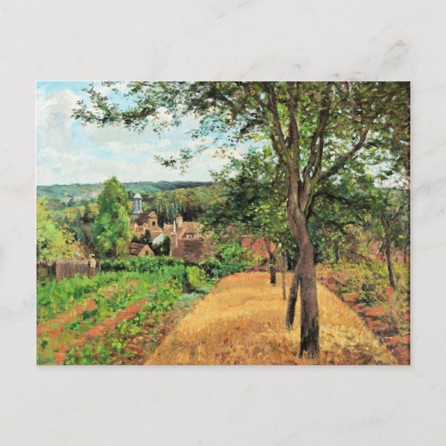 Cartão Postal Pissarro - Pomares de Louveciennes, belas artes, (Frente)