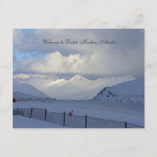 Cartão Postal pista de aterrissagem no porto neerlandês, no Ala