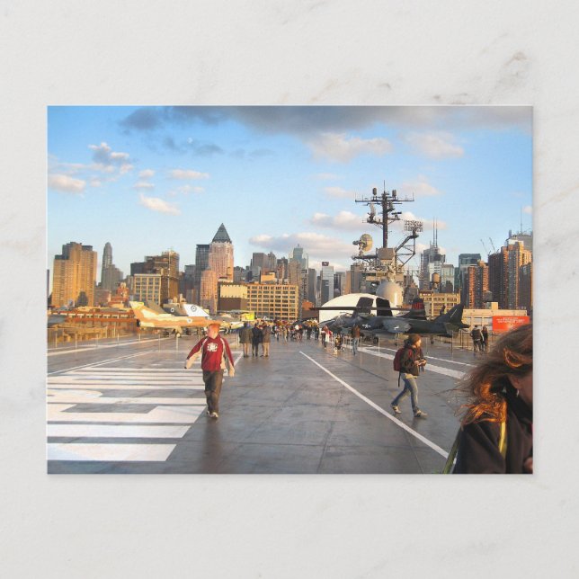 Cartão Postal Pista de Voo Intrepid da USS (Frente)