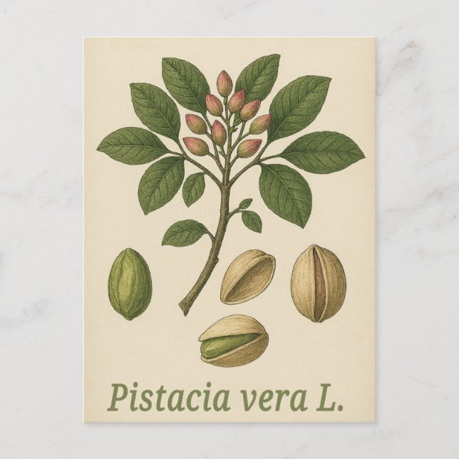 Cartão postal Pistachio vera (Frente)