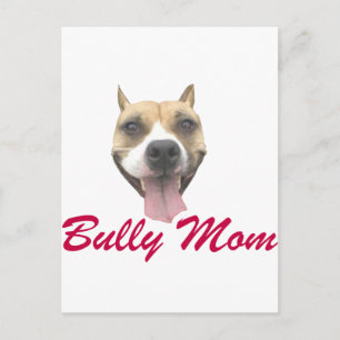 Cartão Postal Pit Bull Smile Bully Mãe