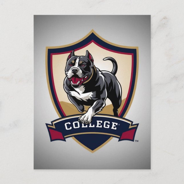 Cartão Postal Pitbull na faculdade: Logotipo (Frente)