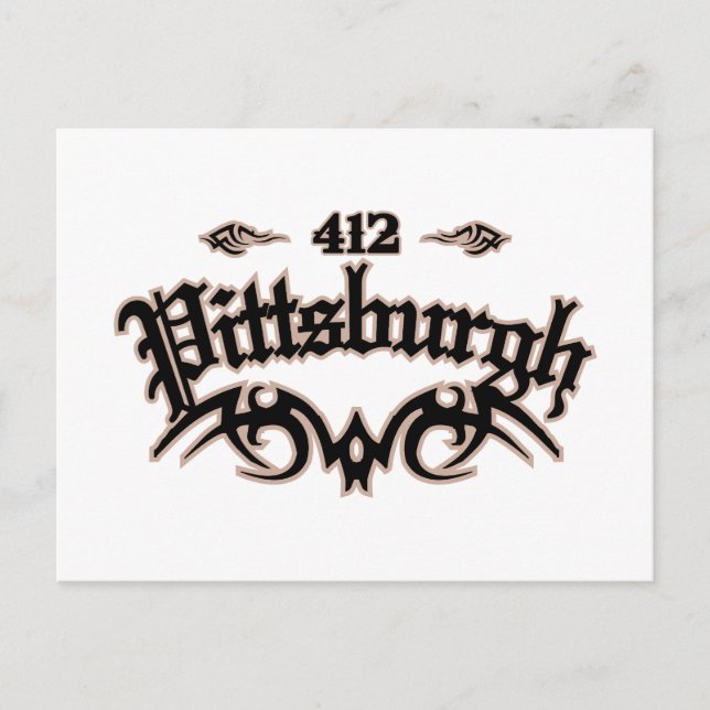 Cartão Postal Pittsburgh 412 (Frente)