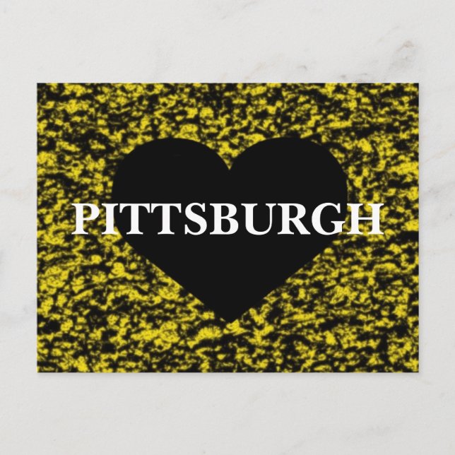 Cartão Postal Pittsburgh Heart (Frente)