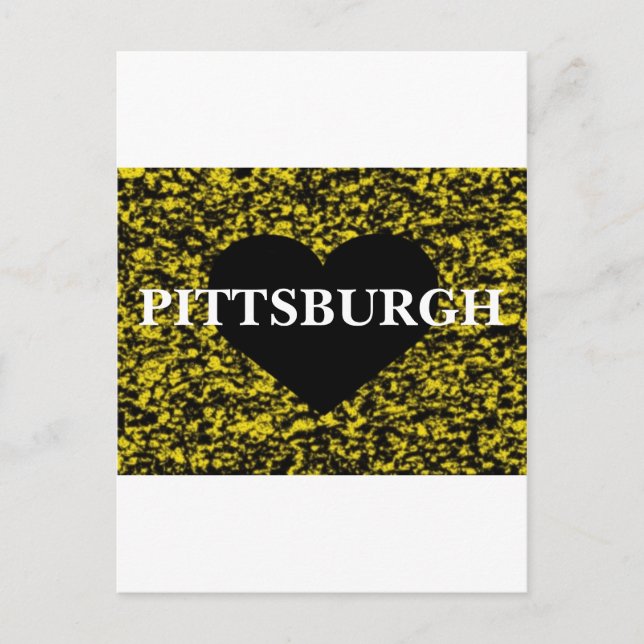 Cartão Postal Pittsburgh Heart (Frente)