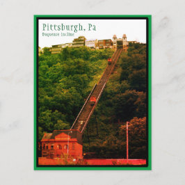 Cartão postal Pittsburgh-Incline-Foto Colorida