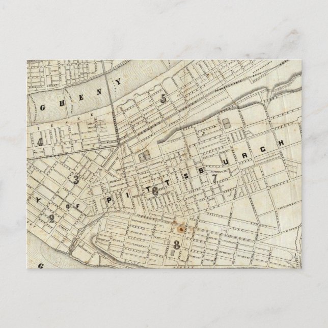 Cartão Postal Pittsburgh, Pensilvânia (Frente)