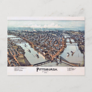 Cartão Postal Pittsburgh Pensilvânia 1902