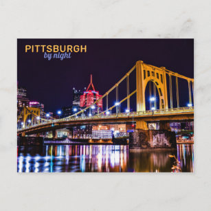 Cartão Postal Pittsburgh por Night