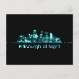 Cartão Postal Pittsburgh Skyline