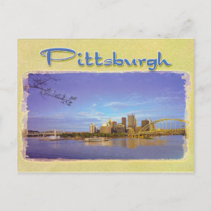 CARTÃO POSTAL PITTSBURGH SKYLINE