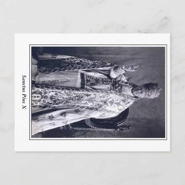 Cartão postal Pius X do Santo Pope (Frente)