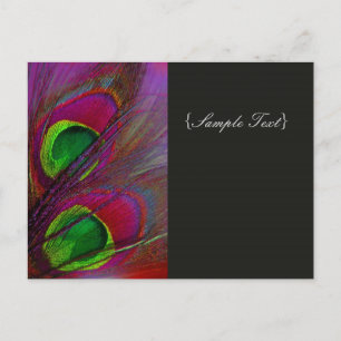 Cartão Postal PixDezine Pavão Psicodélico, Personalize!