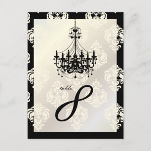 Cartão Postal PixDezines Chandelier+Rossellini Damask