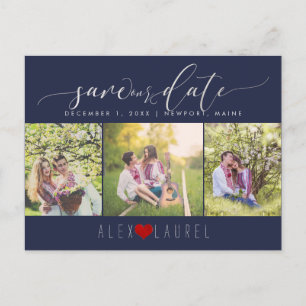 Cartão Postal PixDezines DIY color/Save our Date/Faux Silver