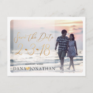 Cartão Postal PixDezines Salve o Script Manuscrito Data/Legal