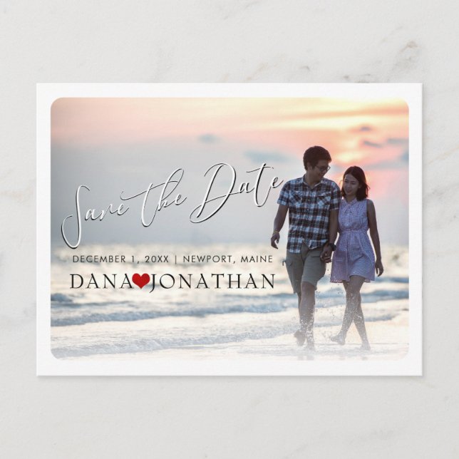 Cartão Postal PixDezines Salve o Script Manuscrito Data/Legal (Frente)