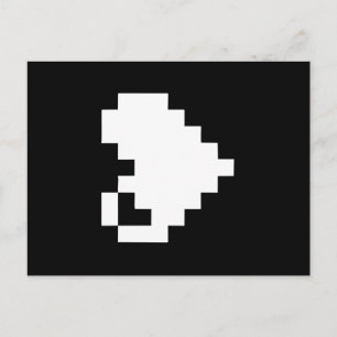 Cartão Postal Pixel Heart 8 bits