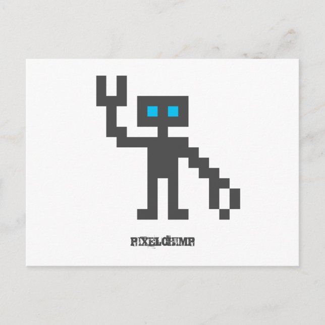 Cartão Postal Pixel_Robot (Frente)