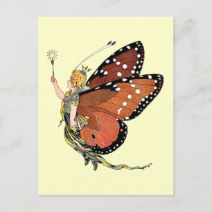 Cartão Postal Pixie Fada Torcante