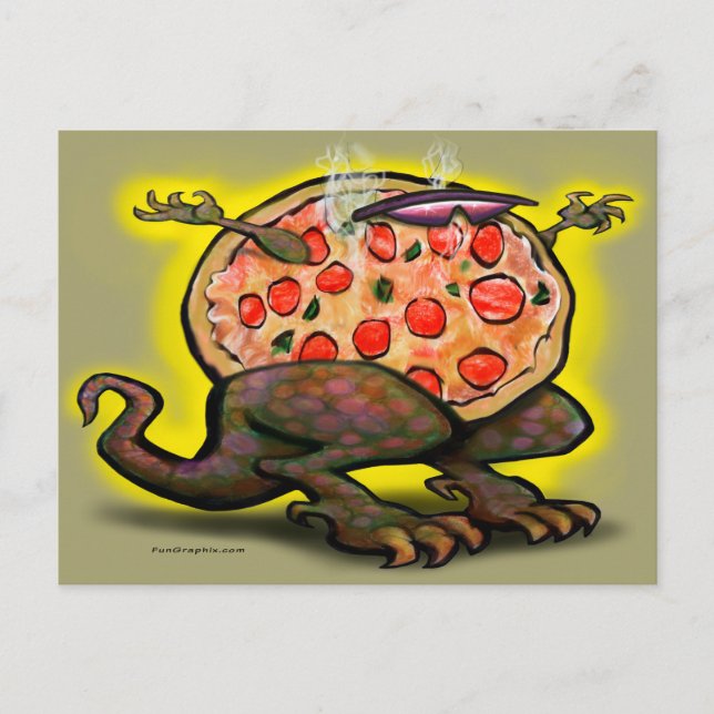 Cartão Postal Pizza Beast (Frente)