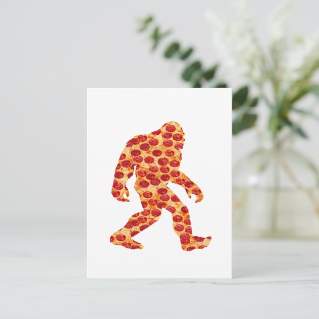 Cartão Postal Pizza Bigfoot (Em pé/Frente)
