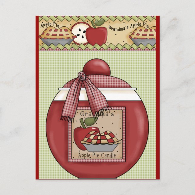 Cartão Postal Pizza de Apple (Frente)