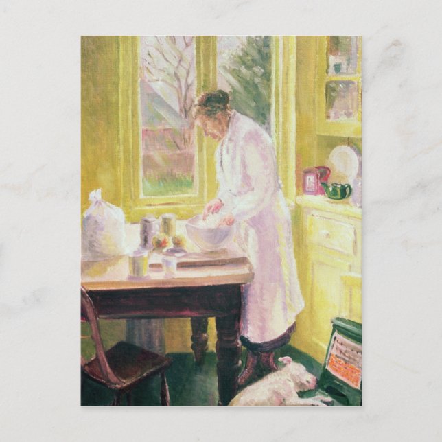 Cartão Postal Pizza de Apple fazer (Frente)