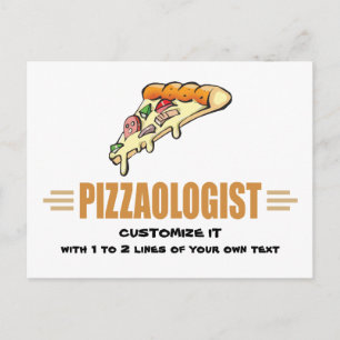 Cartão Postal Pizza Engraçada