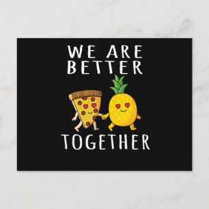 Cartão Postal Pizza Hawaii Pineapple Pizza Comida