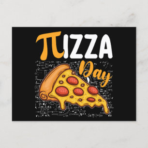 Cartão Postal Pizza Pi Day Matemática Amantes