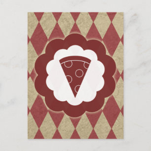 Cartão Postal pizza vintage