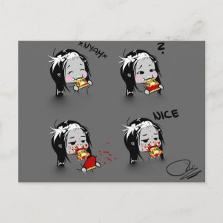 Cartão Postal Pizza-Zeit!