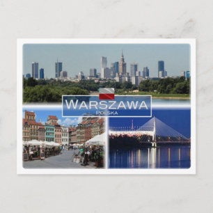 Cartão Postal PL Polônia - Varsóvia Warsaw -