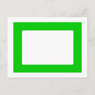 Cartão Postal Placa 7X5 com Dentro redondo em verde transparente