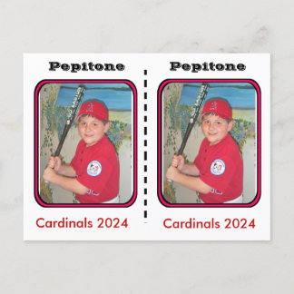 Cartão Postal Placa Baseball Personalizável