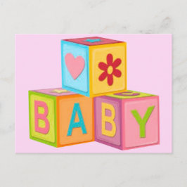 Cartão Postal Placa Blocos de Construção