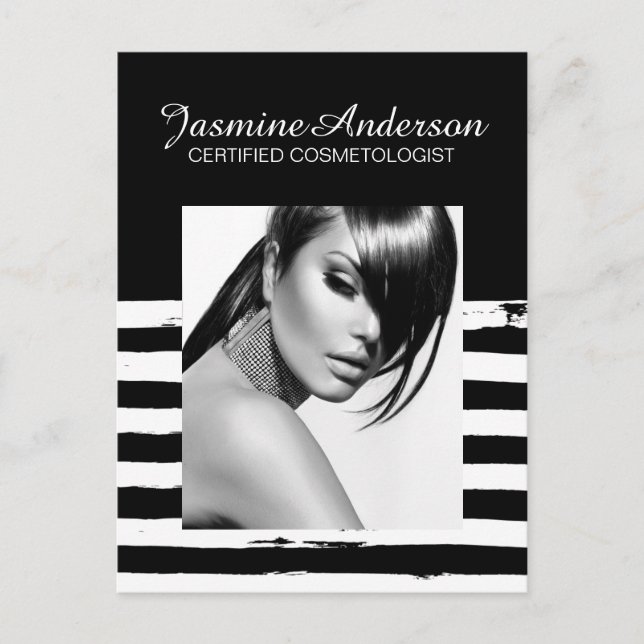 Cartão Postal Placa Comp Artista Makeup Totalmente Personalizáve (Frente)