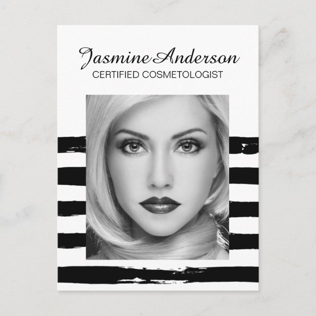 Cartão Postal Placa Comp Artista Makeup Totalmente Personalizáve (Frente)