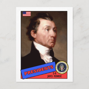 Cartão Postal Placa de Baseball James Monroe