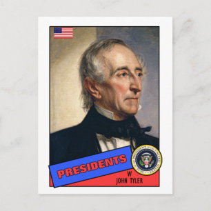 Cartão Postal Placa de Baseball John Tyler