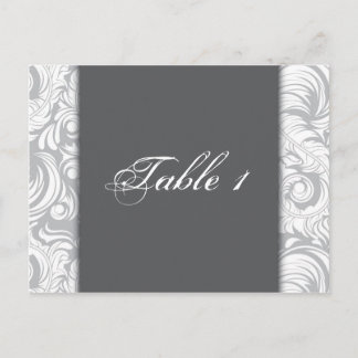 Cartão Postal Placa de Casamento Número da Tabela - Cabeças de C