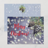 Placa de cristmas de cone de pine