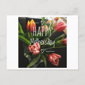 Cartão Postal placa de dia de as mães