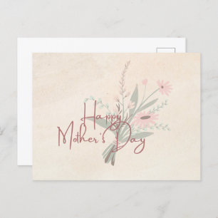 Cartão Postal Placa de dia de as mães